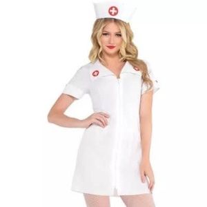 BRAND NEW women nurse halloween costume size M 6-8 & L 10-12
